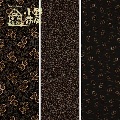 Robert Kaufman【homestead harvest（黑色）】1