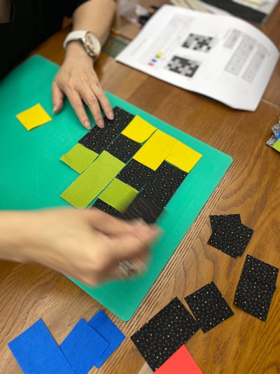 【機縫課程】繽紛幾何工具袋3