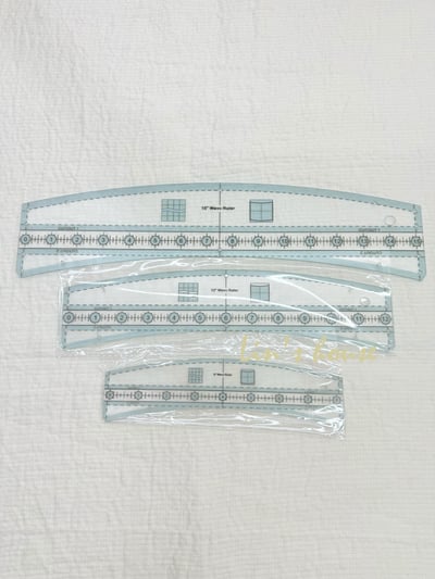 拼布裁切工具【曲線尺規（英寸）】1