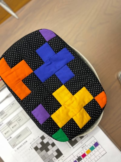 【機縫課程】繽紛幾何工具袋4