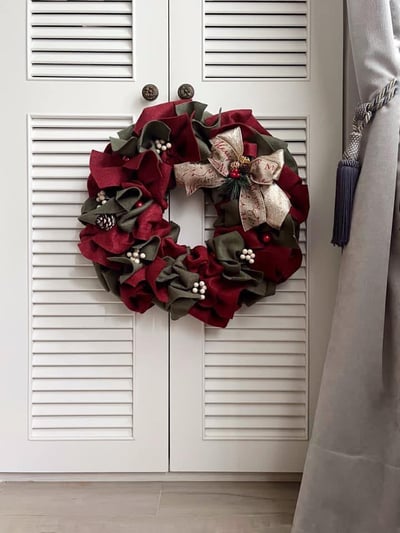 【季節限定課程】拼布聖誕花圈  x 黛安的布作雜貨2