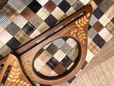 雕花實木手提把2