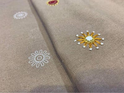 刺繡小別針材料包-銀色3