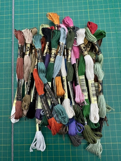 12個月份刺繡布12