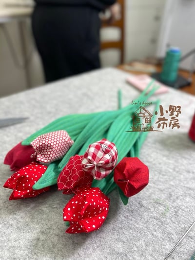 【季節限定課程】母親我愛您鬱金香花束  x 黛安的布作雜貨5