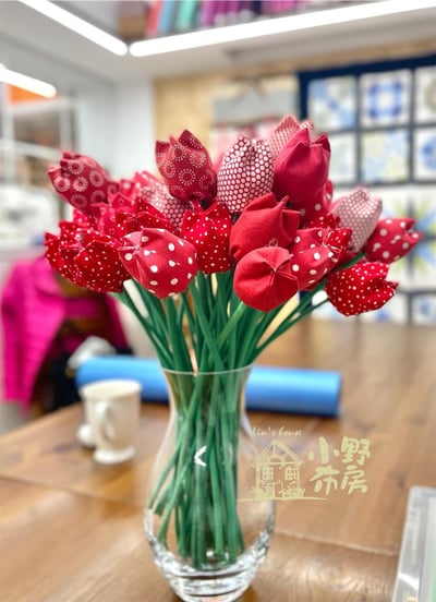 【季節限定課程】母親我愛您鬱金香花束  x 黛安的布作雜貨4