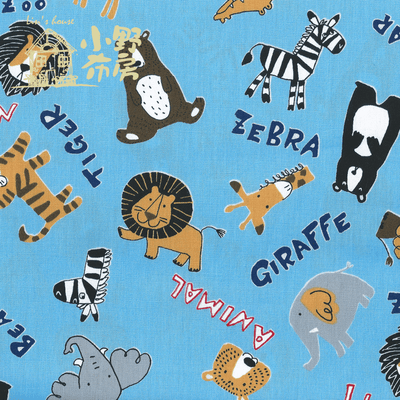 日本印花布【動物園（共兩色）】1