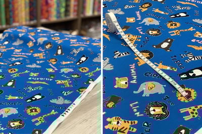 日本印花布【動物園（共兩色）】5