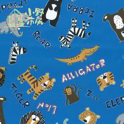 日本印花布【動物園（共兩色）】4