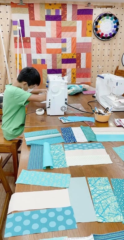 【機縫課程、無經驗】屬於自己的第一條拼布被 x 黛安的布作雜貨4