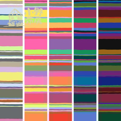 ROWAN【長廊條紋Promenade Stripe】Kaffe Fassett1