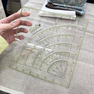 拼布裁切工具-圓型裁切尺（英吋）1