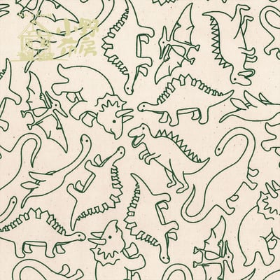 日本印花布【恐龍之舞】2