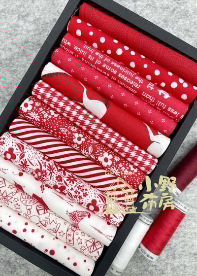 經典紅白套布組12色入-03161
