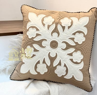 【機縫課程】夏威夷風情拼布抱枕3