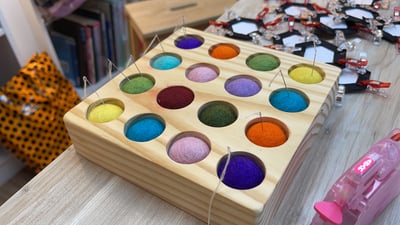 手工羊毛氈實木針插5