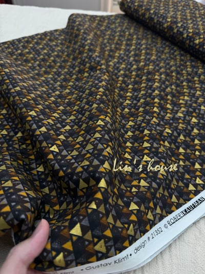 靈感之布｜Klimt Collection 幾何金箔設計布7