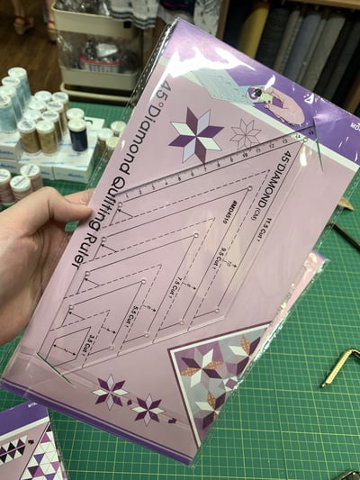 拼布裁切工具【五件套快速拼接角度尺】2