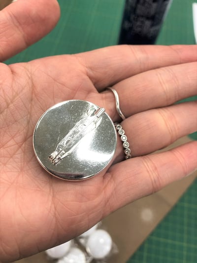 刺繡小別針材料包-銀色8