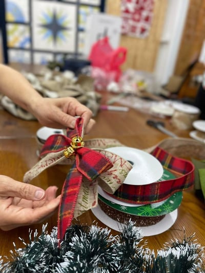 【季節限定課程】拼布聖誕花圈  x 黛安的布作雜貨5