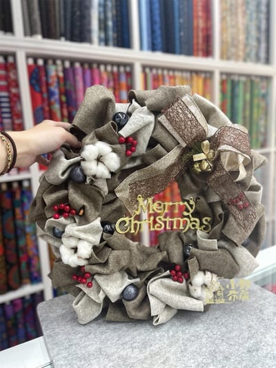 【季節限定課程】拼布聖誕花圈  x 黛安的布作雜貨3