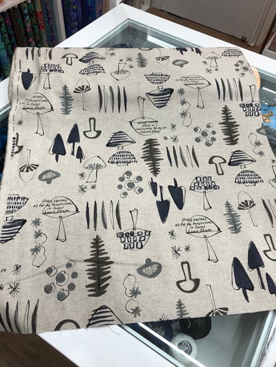 日本棉麻布蘑菇森林2