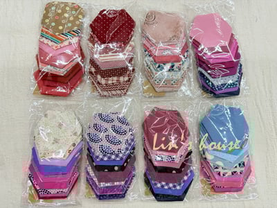 六角形配色布片（隨機出貨）1