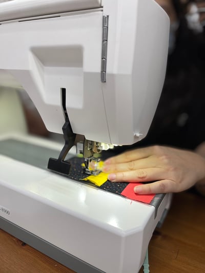 【機縫課程】繽紛幾何工具袋5