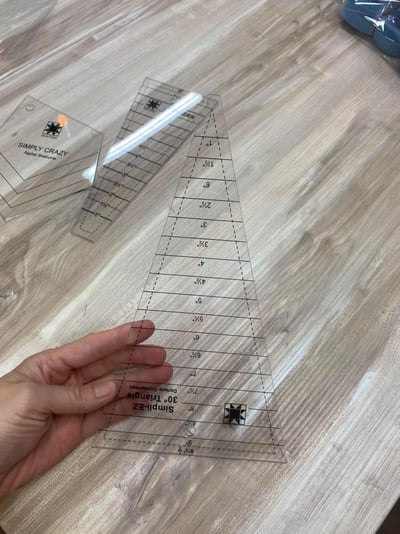 拼布裁切工具【4件組快速機縫拼布尺】3