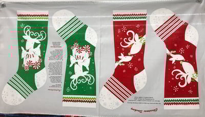 聖誕襪圖案布1