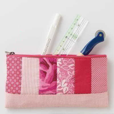 CLOVER【拼布定規尺（分色線條細幅15cm）】4