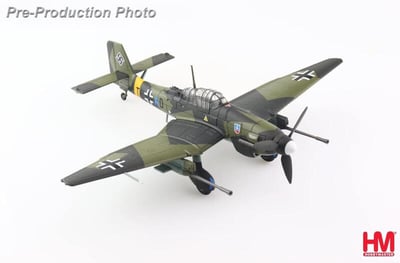 1/72 HM 二戰德國 容克Ju87G-1 斯圖卡俯衝轟炸機"大砲鳥Kanonenvogel"/東線塗裝2