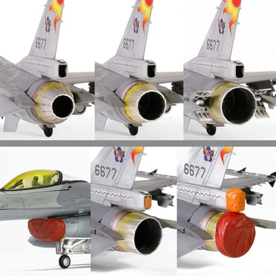 FOV 1/72 中華民國空軍ROCAF F-16A/B Block 20 馬拉道 紅太陽/黑太陽版25