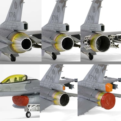 FOV 1/72 中華民國空軍ROCAF F-16A/B Block 20 馬拉道 紅太陽/黑太陽版24