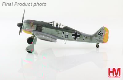 1/72 HM 二戰德國 FW190-A4 第二戰鬥機聯隊 1943年 法國布雷斯特-吉帕瓦戰區 Ron Eisele上士座機4