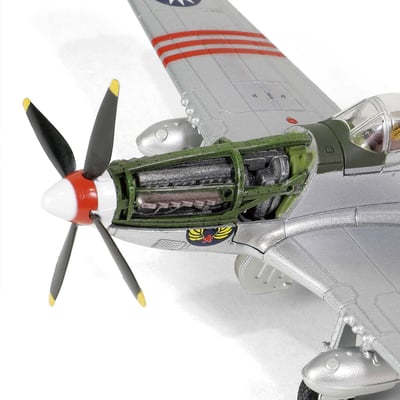 FOV 1/72 二戰國軍 P-51D野馬式戰鬥機/中華民國空軍第四大隊第21中隊 徐華江大隊長座機/天馬號12