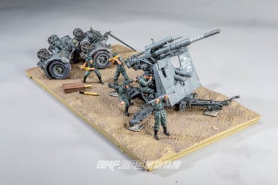 FOV 1/32 二戰德國FlaK 36 88mm防空砲 88砲 野灰舊化版11