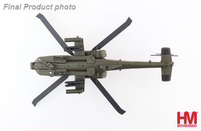 1/72 HM 美軍AH-64D 長弓阿帕契直升機 鯊魚嘴塗裝版 2010年阿富汗持久自由行動5