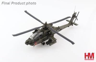1/72 HM 美軍AH-64D 長弓阿帕契直升機 鯊魚嘴塗裝版 2010年阿富汗持久自由行動2