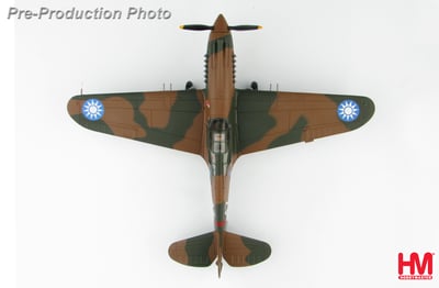 1/48 HM P-40B 飛虎隊 第三中隊 地獄天使 羅伯特·史密斯座機 1942年 昆明6