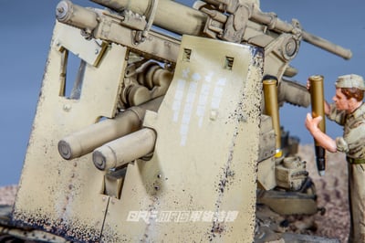FOV 1/32 二戰德國FlaK 36 88mm防空砲 88砲 熱帶舊化版20