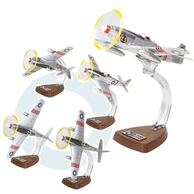 FOV 1/72 二戰國軍 P-51D野馬式戰鬥機/中華民國空軍第四大隊第21中隊 徐華江大隊長座機/天馬號19