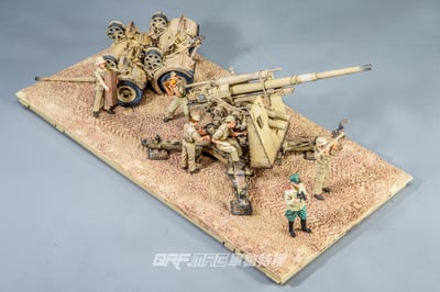 FOV 1/32 二戰德國FlaK 36 88mm防空砲 88砲 熱帶舊化版18
