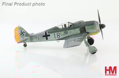 1/72 HM 二戰德國 FW190-A4 第二戰鬥機聯隊 1943年 法國布雷斯特-吉帕瓦戰區 Ron Eisele上士座機3
