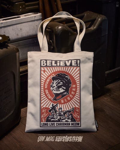 貓主席 Chairman Meow 共產風格 帆布托特包3