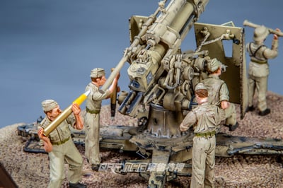 FOV 1/32 二戰德國FlaK 36 88mm防空砲 88砲 熱帶舊化版22