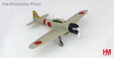 1/48 HM A6M2b 零式戰鬥機21型 珍珠港事變赤城號航母 板谷茂座機3