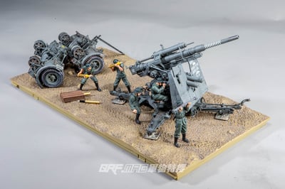 FOV 1/32 二戰德國FlaK 36 88mm防空砲 88砲 野灰舊化版10
