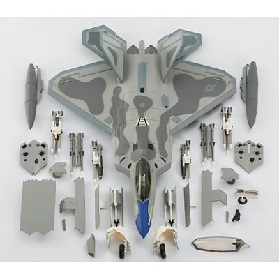 1/72 HM USAF Lockheed Martin F-22 Raptor 藍色機鼻紀念塗裝(輕微盒損已折價)5