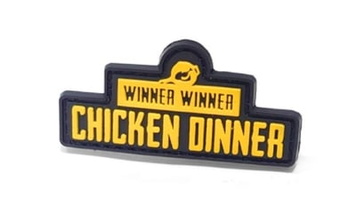 Winner Winner Chicken Dinner 大吉大利 今晚吃雞 PVC 臂章 士氣章1